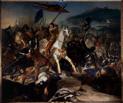 Flämische Kriege: Die Schlacht von Mons en Puelle am 18. August von Charles Philippe Lariviere