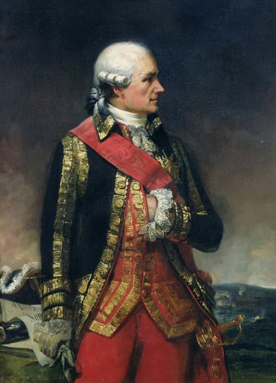 Jean-Baptiste de Vimeur (1725-1807), Graf von Rochambeau von Charles Philippe Lariviere