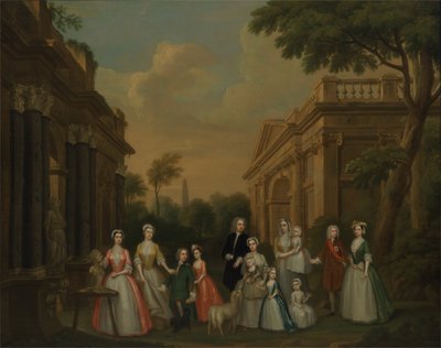 Die Familie Finch, ca. 1732 von Charles Philips