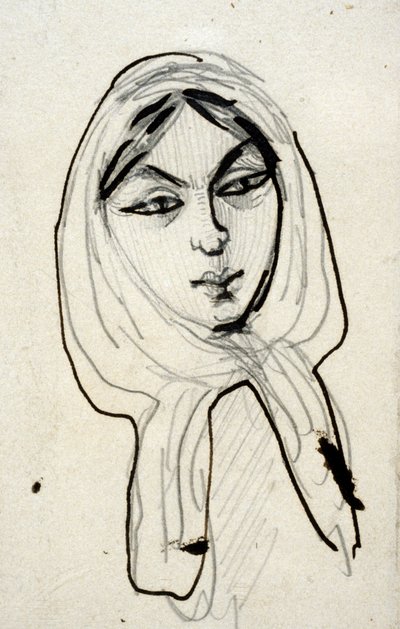 Porträt von Jeanne Duval, Mitte des 19. Jahrhunderts von Charles Pierre Baudelaire
