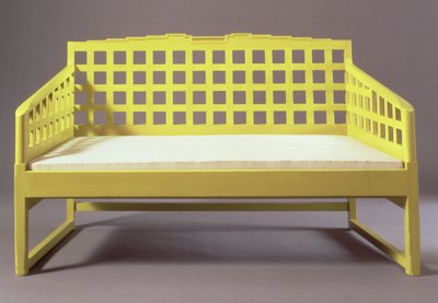 Bank aus Dug Out, Miss Cranstons Willow Tearooms von Charles Rennie Mackintosh