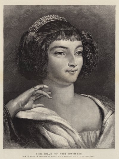 Der Kopf der Herzogin von Charles Robert Leslie