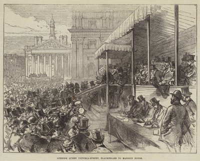 Eröffnung der Queen Victoria Street, Blackfriars bis Mansion House von Sir John Charles Robinson
