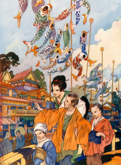 Das Fest der Flaggen in Japan von Charles Robinson