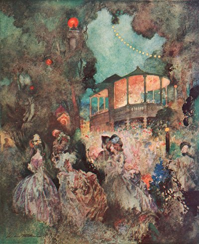Das Orchester, Vauxhall Gardens von Charles Robinson