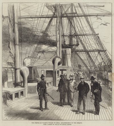 Die Reise des Prinzen von Wales nach Indien, Achterdeck der Serapis von Sir John Charles Robinson