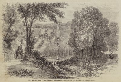 Blick in den neuen öffentlichen Park in Blackburn von Charles Singleton Haworth