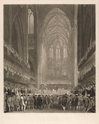 Krönung von König George IV in der Westminster Abbey von Charles Turner