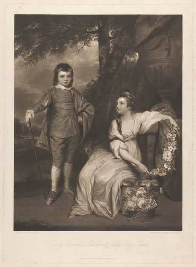 George Viscount Malden und Lady Elizabeth Capel von Charles Turner