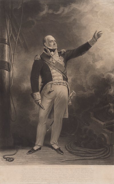 Der ehrenwerte Edward Lord Viscount Exmouth von Charles Turner