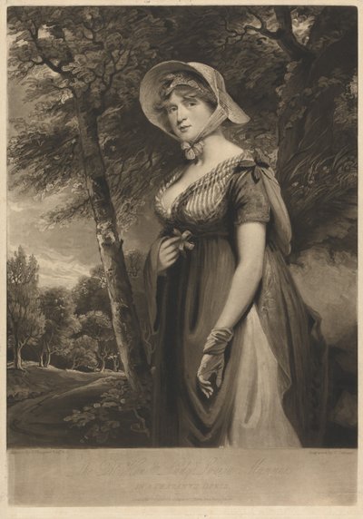 Die ehrenwerte Lady Louisa Manners in Bauernkleidung von Charles Turner