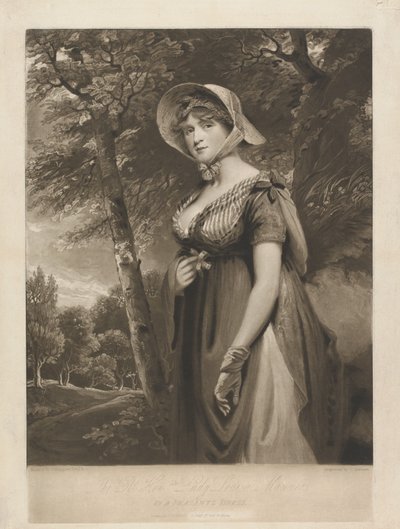 Die ehrenwerte Lady Louisa Manners in einem Bauernkleid von Charles Turner