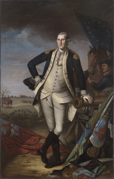 George Washington in der Schlacht von Princeton, 1781 von Charles Willson Peale