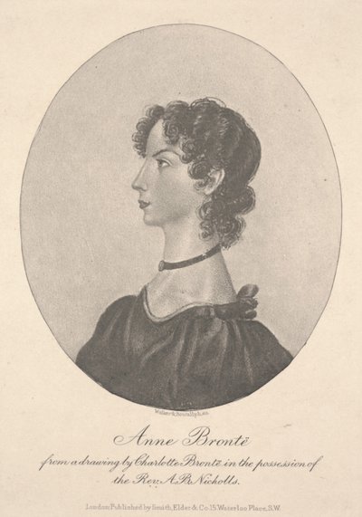 Anne Brontë, graviert von Walker & Boutall, ca. 1836-49 von Charlotte Bronte