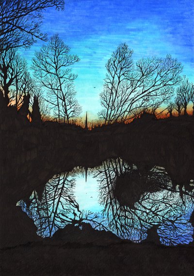 Sonnenuntergang auf St Mary