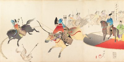Chiyoda-Schloss-Album der Männer von Chikanobu Yoshu