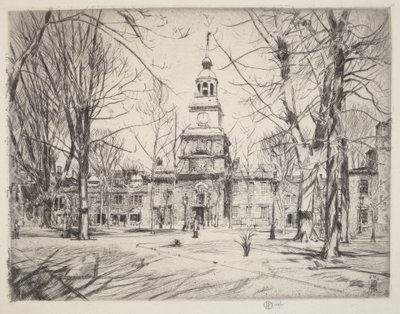 Unabhängigkeitshalle von Childe Hassam