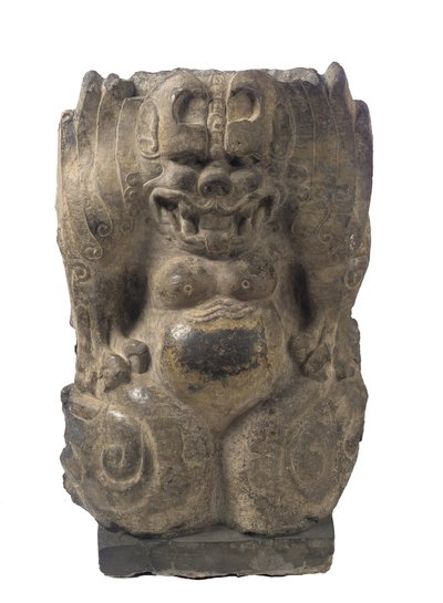 Hockender Wächterdämon, Provinz Hebei, Periode der Teilung, 550-577 von Chinese School