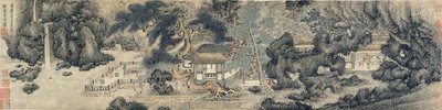 Die Halle der Elternruhe, Ming- oder Qing-Dynastie, möglicherweise 17. Jahrhundert von Chinese School