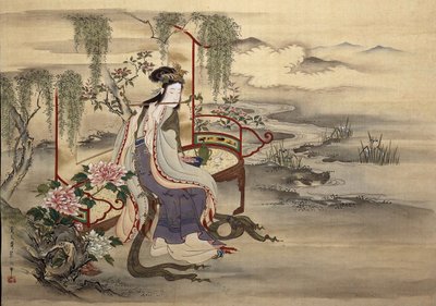 Die chinesische Schönheit Yang Guifei, ca. 1810-1815 von Chobunsai Eishi