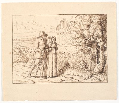 Illustration zu St. St. Blicher, De tre Helligaftener von Christen Dalsgaard