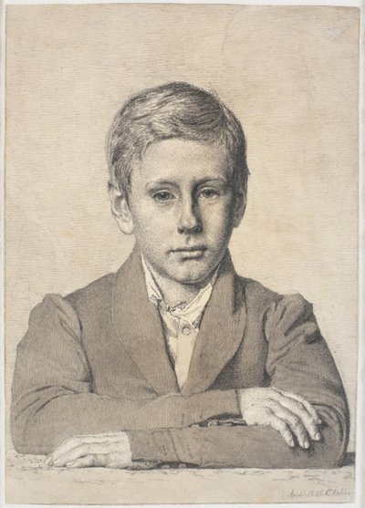 Porträt des Försters Henrik Clausen (1825-1904) als Kind von Christen Købke