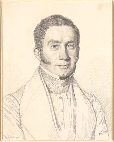 Porträt des Schwagers des Künstlers, Kapitän C.B.Købke von Christen Købke