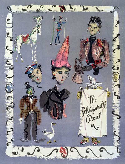 Werbung für das Modehaus Schiaparelli von Christian Bérard