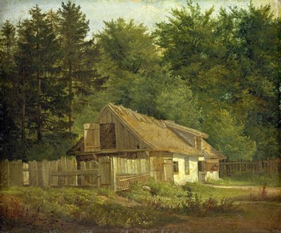 Ein Haus im Frederiksdal-Wald bei Kopenhagen, 1828 von Christian Ernst Bernhard Morgenstern