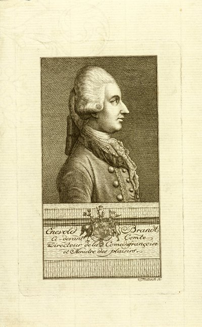 Porträt von Graf Enevold Brandt 1738-1772, 1773 von Christian Friedrich Fritzsch