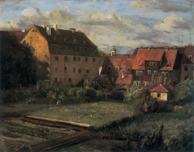 Die roten Häuser von Christian Friedrich Gille