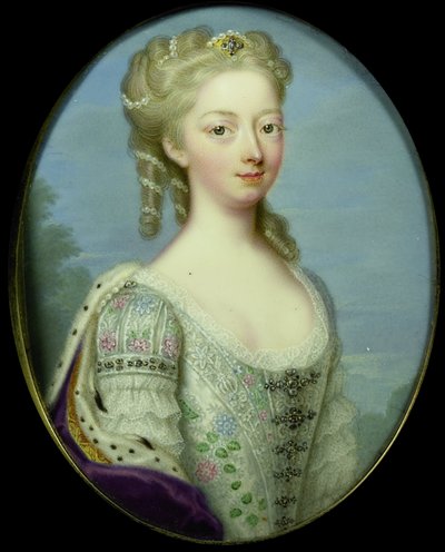 Anna, Prinzessin von Hannover (1709-59), Ehefrau von Wilhelm IV., Prinz von Oranien-Nassau von Christian Friedrich Zincke