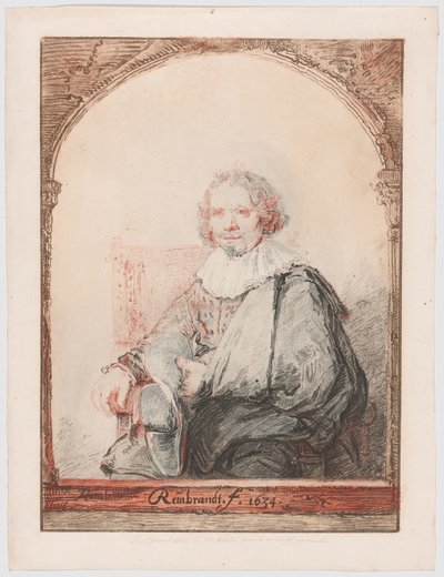 Porträt eines Mannes in einem Sessel, aus Collection d