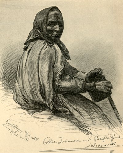 Ältere indianische Frau, Wadsworth, Nevada, USA, 1898 von Christian Wilhelm Allers