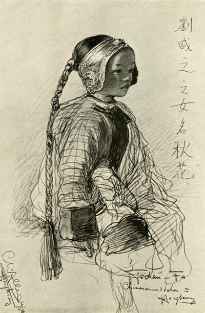 Tschan-Fa - Chinesisches Mädchen, Hongkong, 1898 von Christian Wilhelm Allers