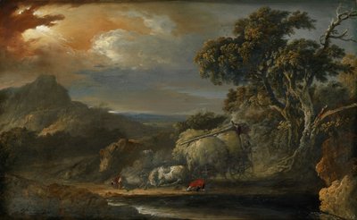 Eine stürmische Landschaft von Christian Wilhelm Ernst Dietrich