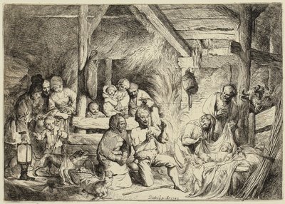 Anbetung der Hirten von Christian Wilhelm Ernst Dietrich