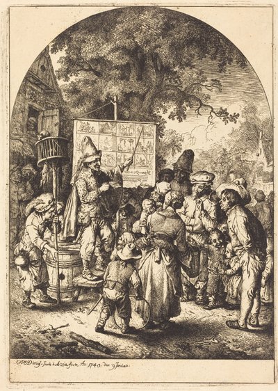 Die Sängerin auf dem Jahrmarkt von Christian Wilhelm Ernst Dietrich