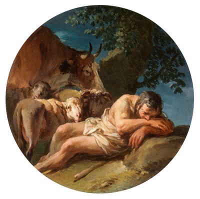 Der schlafende Schäfer von Christian Wilhelm Ernst Dietrich