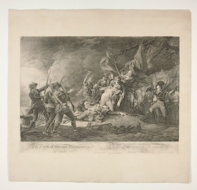 Der Tod von General Montgomery in Quebec von Christian Wilhelm Ketterlinus