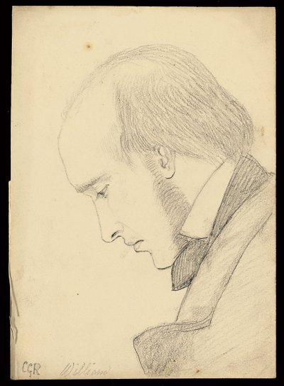 Porträt von William Michael Rossetti von Christina Georgina Rossetti