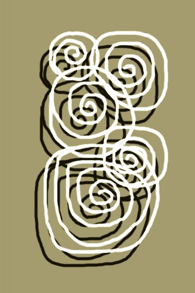 Fließende organische Spiralen von Christina Sillen