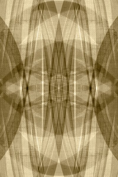 Goldene Geometrische Schichten von Christina Sillen