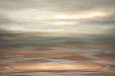 Warmes abstraktes Landschaft von Christina Sillen