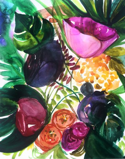 Lebendige Tropenblüte von Christine Lindstrom