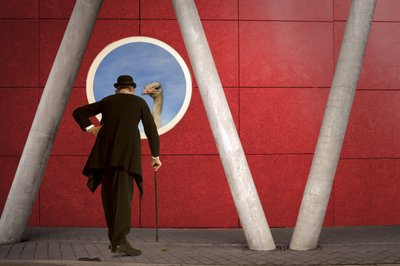 Gentleman und Strauß von Christine von Diepenbroek