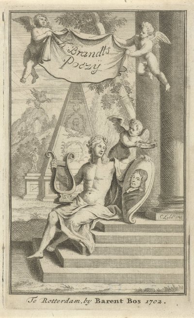 Apollo mit Porträt von Caspar Brandt von Christoffel Lubienitzki