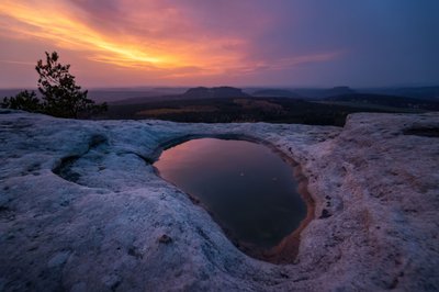Dramatisches Sonnenuntergangsreflexion von Christoph Schaarschmidt