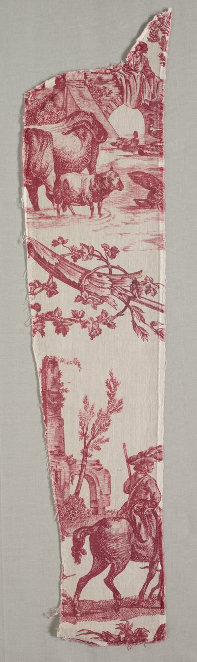 Fragmente von kupferplattenbedruckter Baumwolle, ca. 1789 von Christophe Philippe Oberkampf