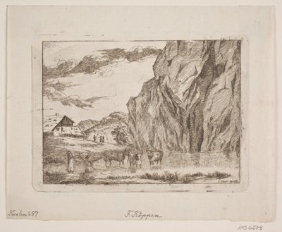 Berglandschaft von Christopher Friederich Köppen